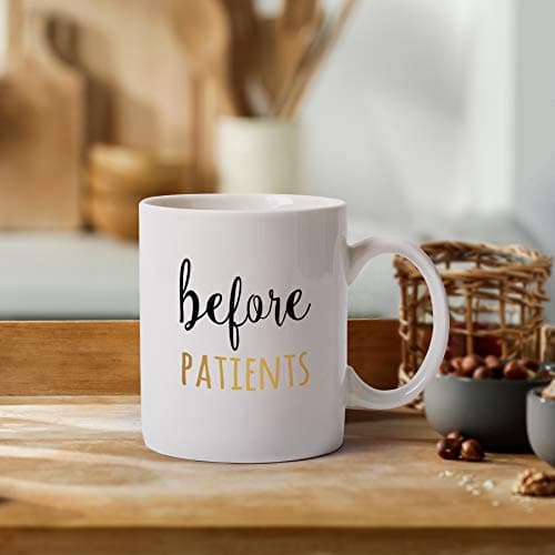 Before Patients, After Patients 11 oz Coffee Mug and 18 oz Stemless Wine Glass Set Gifts Idea for Nurses, Doctors, Hygienists, Physician, Dentists Unique Birthday Graduation Gifts Idea B08LC245C5