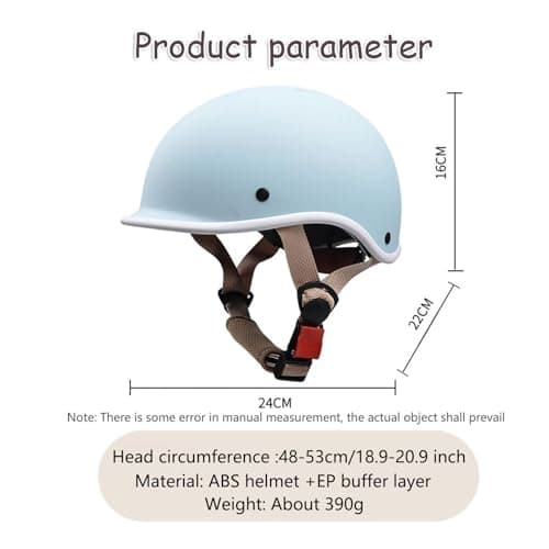 Retro Kids DOT Approved Motorcycle Beanie Helmet,2-8 Ages Low Profile Toddler Boys Girls Open Face Skull Cap ATV Half Helmet for Scooter Moped Dirt-Bike Go-Kart Bicycle