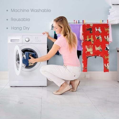 BeeGreen Reusable Grocery Bags Foldable 12 Pack Large Cute Totes - Heavy Duty Washable Holiday Cloth Gifts Bag with Handles, Reusable Gift Bulk Shopping Bags for Groceries for Women Animal Lover