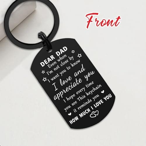 Resdink Dad Gifts from Daughter Son- Remember I Love You Dad Birthday Christmas Fathers Day Keychain
