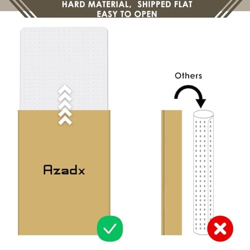 Azadx Heavy Duty Office Chair Mat for Carpet 32" x 48" Hard Material Chair Mat for Carpeted Floor Slip Resistant Carpet Protector for Home Office Easy Glide Desk Floor Mat for Office Chair on Carpets
