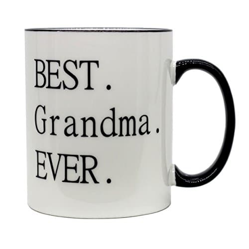 Mecai Grandparents Gifts-Best Grandma/grandpa ever -11 OZ ceramic Coffee Mugs set of 2- Novelty Christmas Birthday Thank You Gifts For Grandparents Ideas