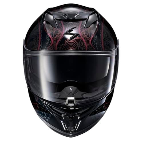 ScorpionEXO T520 Full Face Touring Motorcycle Helmet with Bluetooth Ready Speaker Pockets DOT ECE Approved Nama-Shimi (Black/Chameleon - Medium)