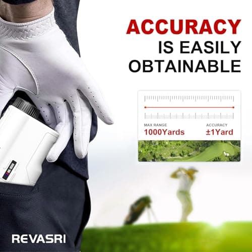 Golf Rangefinder with Slope and Pin Lock Vibration, External Slope Switch for Golf Tournament Legal, Rangefinders with Rechargeable Battery 600/1000YDS Laser Range Finder