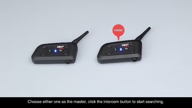EJEAS V6 Pro Motorcycle Bluetooth Headset, Upgraded 2 Riders Intercom Helmet Communication System with Auto-Answering Call and Noise Reduction for Motorcycling Skiing and Climbing (2 Pack)