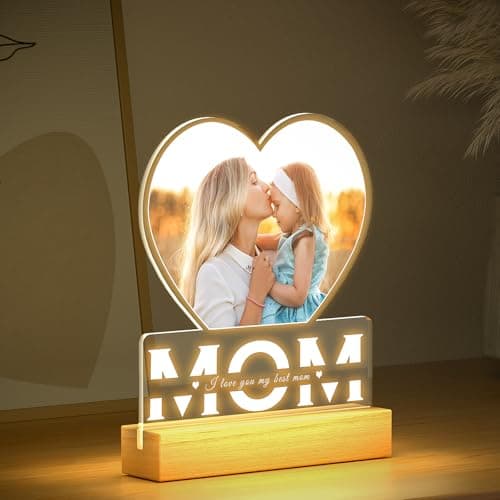 Personalized Picture Frame, Mom Picture Frame, Personalized Birthday Gifts for Mom Custom Picture Frames, Personalized Gifts for Mom from Daughter and Son B0D84JSBMS