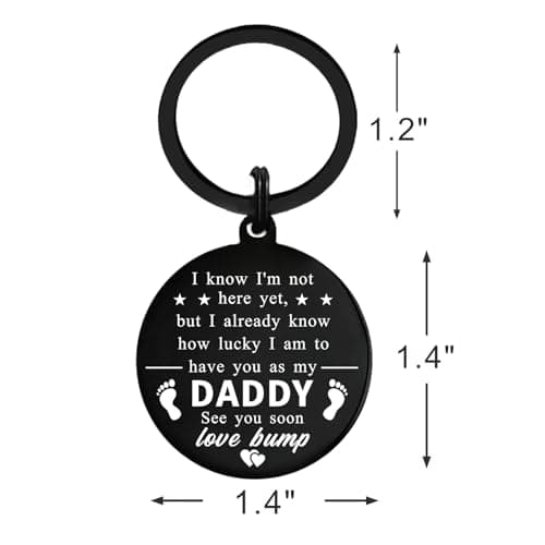 New Dad Gifts, First Time Dad Gifts, Christmas Daddy To Be Gift Keychain, Expecting Daddy Gift, Pregnancy Announcement for Daddy Level Unlocked, Fathers Day