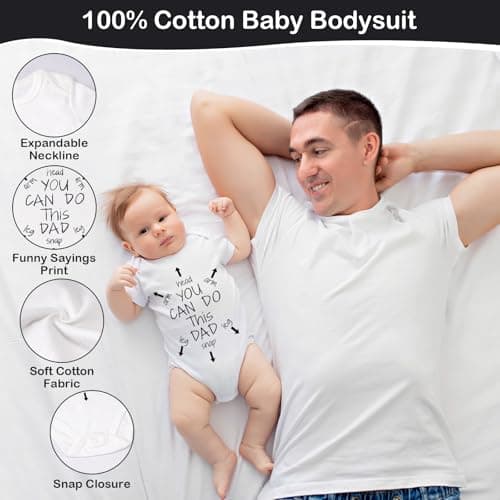 New Dad Gifts Box, 9 Pcs First Time Dad Gifts, Dad to Be Gifts for 1st Time with Tumbler Hat Onesie Socks Keychain for Baby Shower,Unique Kit for Soon to Be or Expecting Father