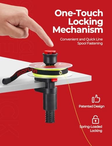 Piscifun Speed E Fishing Line Spooler, Fishing Reel Spooler Fits Rods, Line Winder for Spinning, Baitcaster and Spincast Reel