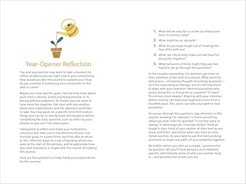 A Year of Us: A Couple's Journal: One Question a Day to Spark Fun and Meaningful Conversations (Question a Day Couple's Journal)