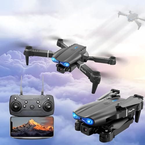 E99 Drone With Camera, Foldable RC Quadcopter Drone,Remote Control Drone Toys For Beginners Men's Gifts Indoor And Outdoor Affordable UAV Christmas Halloween Thanksgiving Gifts