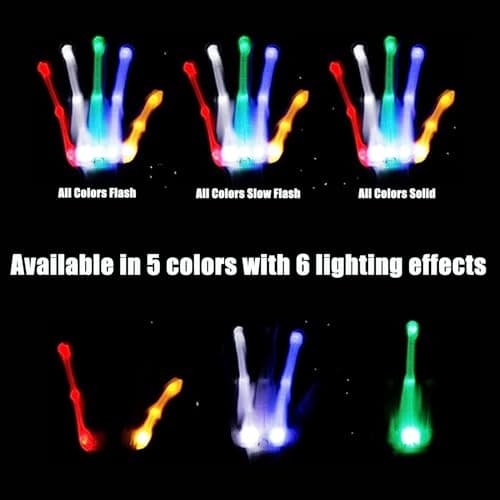 Toys for Ages 8-13 LED Gloves Toys for Boys Age 8-10 Light Up Gloves, Light Up for Kids Birthday Easter Gift Cool Fun Toys for 8-13 Year Old