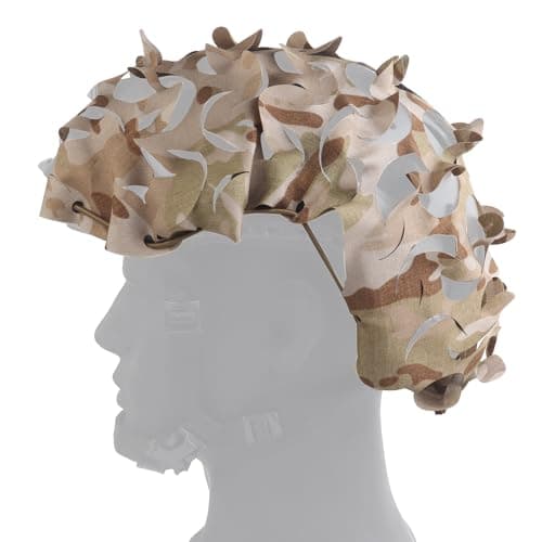 Tactical Fast Helmet PJ BJ MH Breathable Mesh Camo Tactical Helmet CoverTactical Gear Fast Helmet Cover in Size M/L