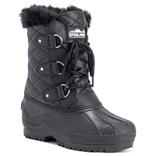 POLAR Womens Mid Calf Mountain Walking Tactical Waterproof Boots
