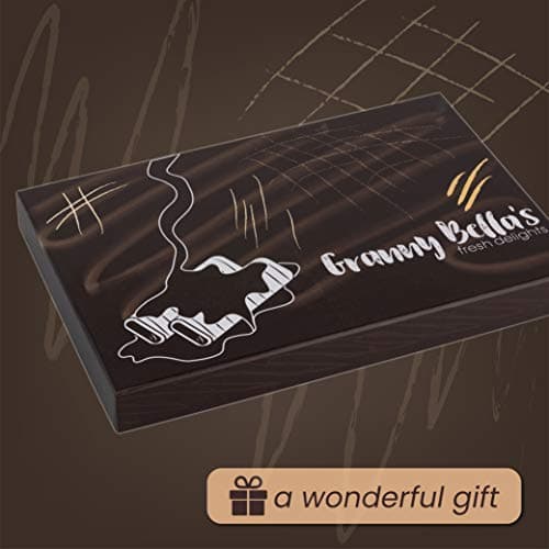 Granny Bellas Christmas Holiday Thanksgiving Gift Baskets, 15 Chocolate Wafers, Gourmet Covered Cookies, Candy Gifts Baskets for Dad , Husband, Son, Grandpa, Father, Food Delivery, Ideas for Him Her Mother, Grandmother