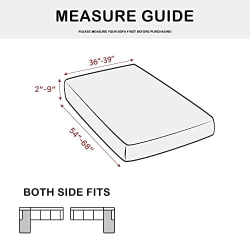 Yates Home Couch Covers for Sectional Sofa L Shape PU Leather Cushion Slipcover Water-Proof Elastic Chaise Seat Cover Protector Slip Cover for Settee Seater Replacement in Living Room(XXL, Chocolate