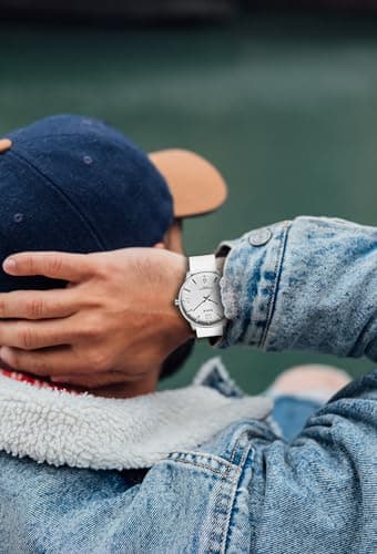 GEDIYAR Men's Fashion Minimalist Wrist Watch Waterproof Watches Simple Ultra Thin Analog Quartz Silicone Watch for Men