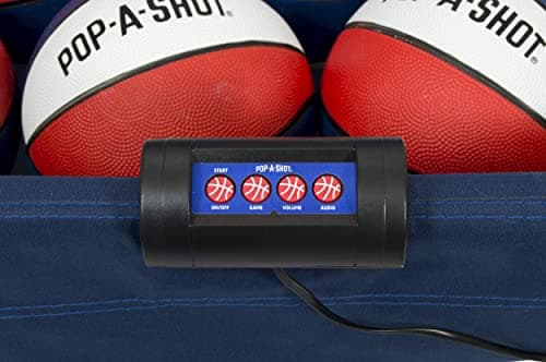 Pop-A-Shot Home Single Shot | Arcade Basketball Fun at Home | Infrared Sensor Scoring | 6 Game Modes | 4 Balls | Foldable Storage | for All Players