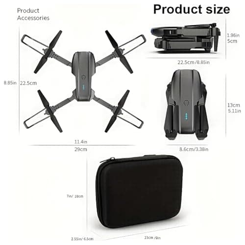 E99 Drone With Camera, Foldable RC Quadcopter Drone,Remote Control Drone Toys For Beginners Men's Gifts Indoor And Outdoor Affordable UAV Christmas Halloween Thanksgiving Gifts