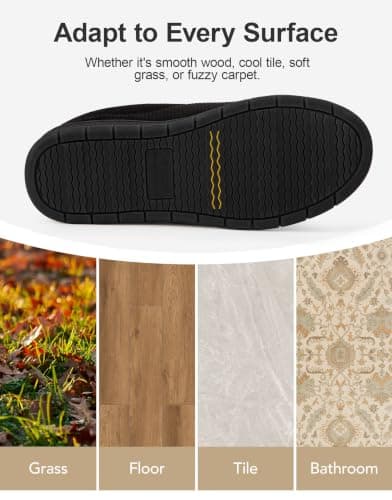 Birthday Gifts, Soft, Slip-on, Supportive, Breathable, Machine-Washable, Indoor Outdoor VeraCosy Men's Memory Foam Slippers Comfy Durable Moccasin House Shoes B0CLGK9159