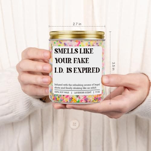 Happy 21 Year Old Birthday Gifts, Cool 21st Birthday Candle for Girls, Boys, Funny Turning 21 Ideas for Friend, Daughter, Men GSPY Candle, 21st Birthday Gifts for Women, Female, 21 Year Old, Her, Him B0FPLWDWQ3