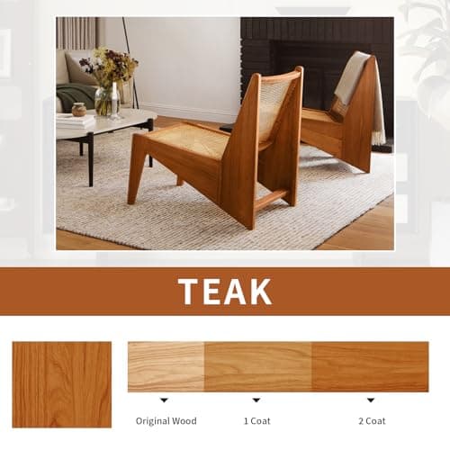 Wood Grain Furniture Paint 10.5oz with Tools - One-step No Need Prime No Need Varnish - Water-based & Low Odor - Outdoor & Indoor Wood Paint for Furniture and More - Teak