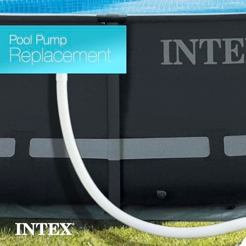 INTEX 3000 GPH Above Ground Swimming Pool Sand Filter Pump with Automatic Timer with 2 Pack of 1.5" Diameter 1500 GPH Pump Replacement 59" Hoses