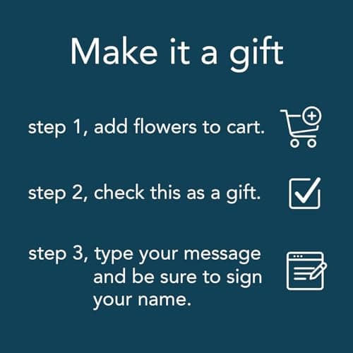 Benchmark Bouquets - Flowering Fields (Glass Vase Included) - Fresh Flowers for Delivery - Gift for Birthday, Anniversary, Sympathy, Get Well, Congratulations, Thanksgiving, Christmas