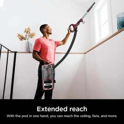 Sharky Navigator Pet Upright Vacuum – Deep Carpet & Floor Cleaning with HEPA Filter and Lift-Away Canister