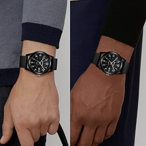 LN LENQIN Mens Watches Analog Quartz Sports Unisex 30M Waterproof Nurse Watch for Men Women Medical Professionals Military Time with Second Hand Glowing Easy to Read Dial