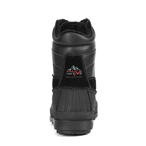 NORTIV 8 Men's Insulated Waterproof Winter Snow Boots Warm Outdoor Boots for Cold Weather
