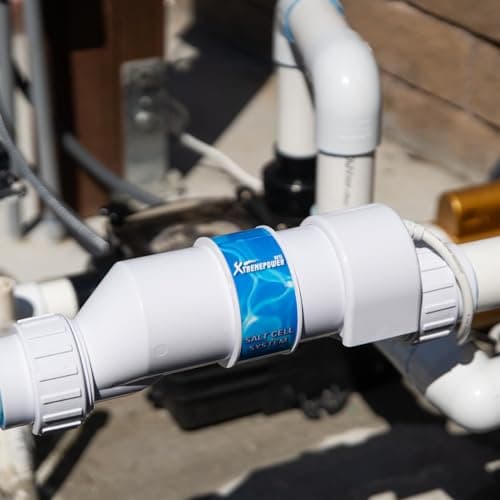 XtremepowerUS Saltwater Pool Chlorine Generator Salt Water Up to 40,000 Gallons Pools Chlorinator Flow Switch 40K Salt Chlorine w/Cleaning Stand