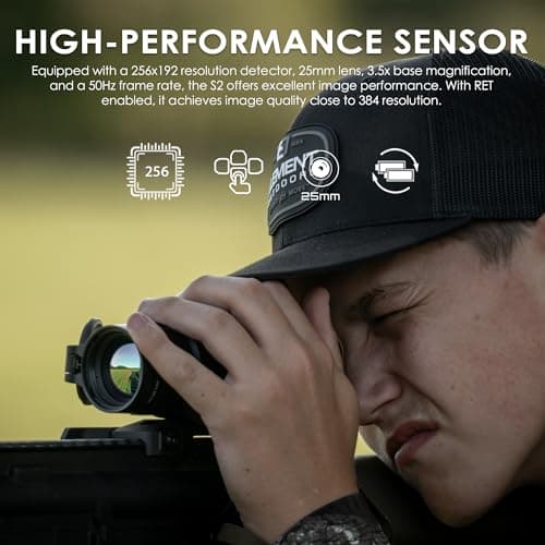 RIX Storm Thermal Imaging Rifle Scope for Hunting – High-Sensitivity Thermal Scope with Advanced Thermal Optics, NETD<25mK, 50Hz, Waterproof & Lightweight
