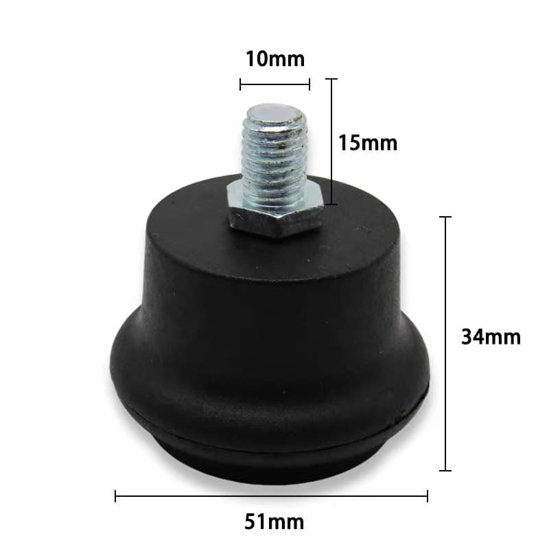 5PCS Bell Glides 2" Replacement Office Desk Chair or Stool Swivel Caster Wheels,Easy Conversion from Wheeled Casters to Stationary Feet to Protect Wood or Hardwood Floor