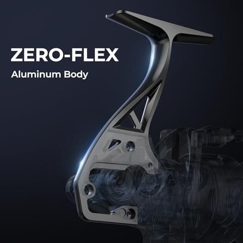 KastKing Megatron Spinning Reel, Freshwater and Saltwater Spinning Fishing Reel, Rigid Aluminum Frame 7+1 Double-Shielded Stainless-Steel BB, Over 30 lbs. Carbon Drag, CNC Aluminum Spool & Handle