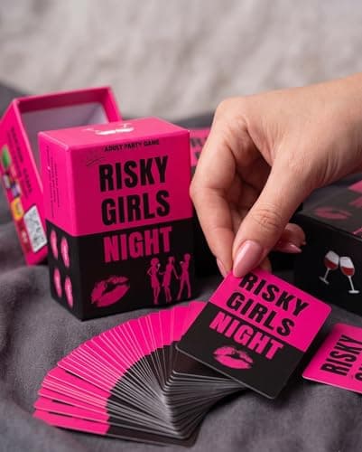 Risky Girls Night | Girls Night Games for Adults: 150 Spicy Questions and Hilarious Dares | Fun Party Game for Adults Perfect for Galentines, Bachelorette, & Birthday Parties