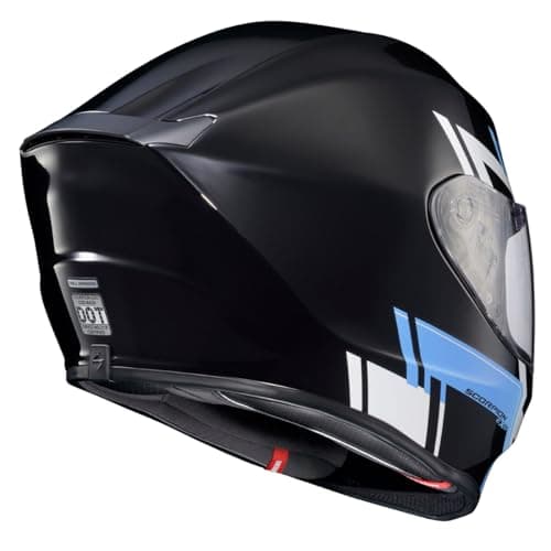 ScorpionEXO R420 Full Face Polycarbonate Street Motorcycle Helmet Comm Ready Speaker Pockets DOT Snell Approved Adult