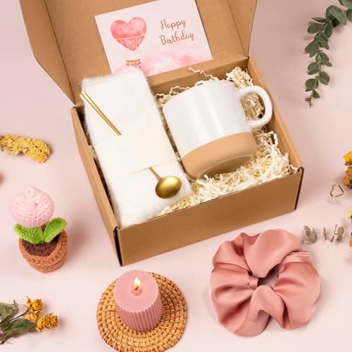 Birthday Gifts for Women, Happy Birthday Gift Basket for Women, Unique Woman Birthdays Gift Box for Her Mom Sister Wife Girlfriend Coworker Bestie Female Friendship Best Friend Employee Gifts Ideas