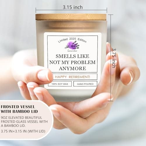 Retirement Gift for Woman, Retirement Gifts for Men Women Farewell Gifts for Coworker Teachers Friends Boss 2025 Leaving Goodbye Best Cool Happy Party Decorations Banner Card Candles