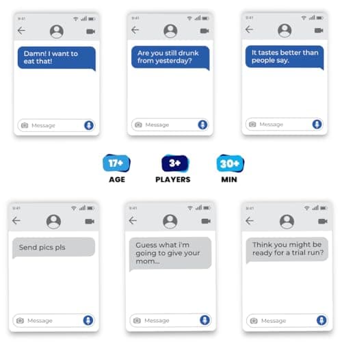 Viral Studios Left on Read - Hilarious Text Message Party Game for Adults | 500 Cards, Fast-Paced Group Fun for Game Nights, Parties, and College Hangouts | Card Set for Friends and Social Gatherings