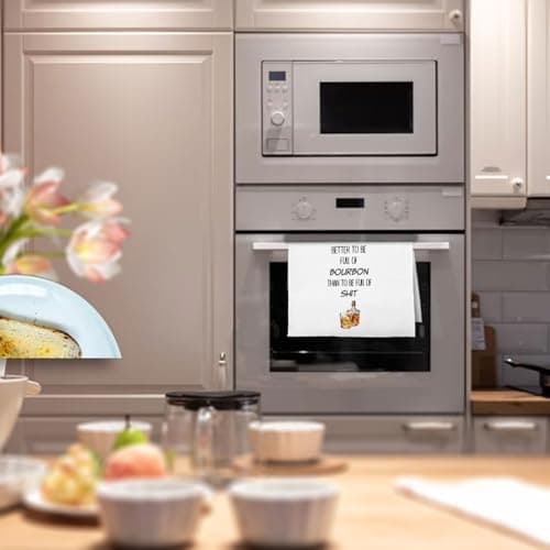 Funny Whiskey Kitchen Towels 16x24 Inch, Bourbon Gifts for Men Women Decorative Hand Towels, Alcohol Lovers Gifts Dish Tea Bar Towel for Kitchen Bar Cart Decor