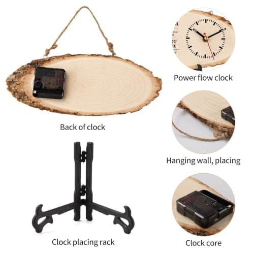 BeauGift Dad Gifts, Wooden Clock Gifts for Daddy from Daughter Son Kids, Dad Birthday Gift Idea for Papa Who Wants Nothing, Christmas from Child to My Dad