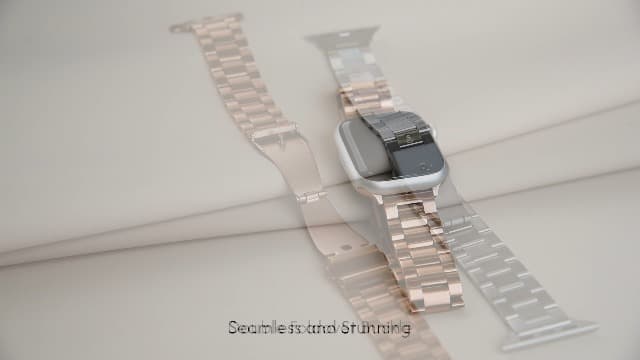 Metal Band Compatible with Apple Watch Band 42mm(Series 11 10) 41mm(Series 9 8 7) 40mm(Series 6 5 4 SE3/2/1) 38mm(Series 3 2 1), Dressy Stainless Steel iWatch Strap for Women