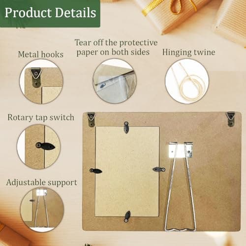 Soul Sister Gifts Picture Frame for BBF Friends Bestie, Long Distance Friendship Wooden Picture Frames