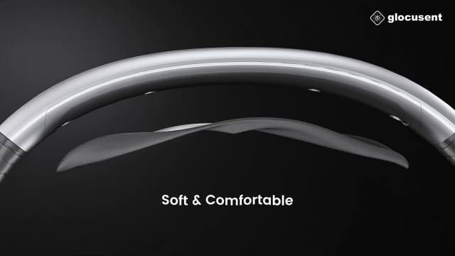 Glocusent Book Light, 3-Color & 6-Brightness Reading Light, Bendable Neck Light, 80-hr Lasting Rechargeable Book Light, Perfect Reading Lights for Books in Bed, Knitting, Repairing, Book Lovers Gifts