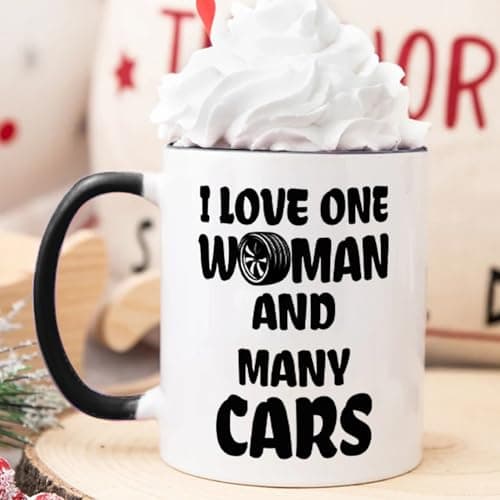 Funny Gifts for Car Lover, Car Guy Coffee Mug, Valentine's Day Birthday Christmas Mug Gifts for Mechanic Husband Boyfriend Him, Gearhead Tea Cup 11 OZ B0DF7NW26D