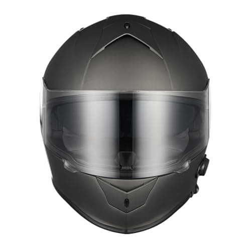 VCAN Bluetooth Integrated Full Face Motorcycle Helmet with Dual Visor
