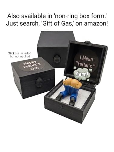 The Moon Ring®© "It Farts When You Open it! Prank Gag Gift (Ring Box with Farting Butt, no Ring) AS SEEN ON THE Bachelorette, Handmade in the USA B01KR3SAIS