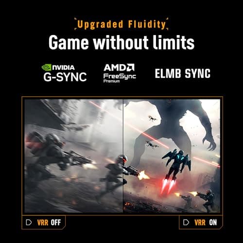 ASUS TUF Gaming Series 5 24.5” 1080P Monitor (VG259QM5A) – Full HD, Fast-IPS, 240Hz, 0.3ms, G-SYNC Compatible, FreeSync Premium, 99% sRGB, DisplayWidget, Gaming AI, 3 yr Warranty