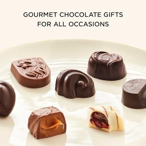 Godiva Chocolatier Thank You Ribbon 36-Piece Assorted Chocolate Gift Box – Gourmet Chocolate Candy Variety Pack – Dark Caramel, Milk Chocolate, Nuts– Gift Basket Father’s Day, Birthday and Anniversary